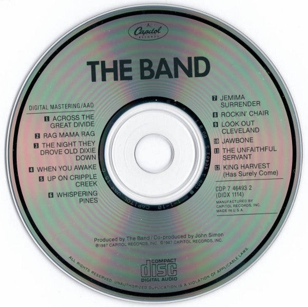 The Band - The Band (1987) (Used)
