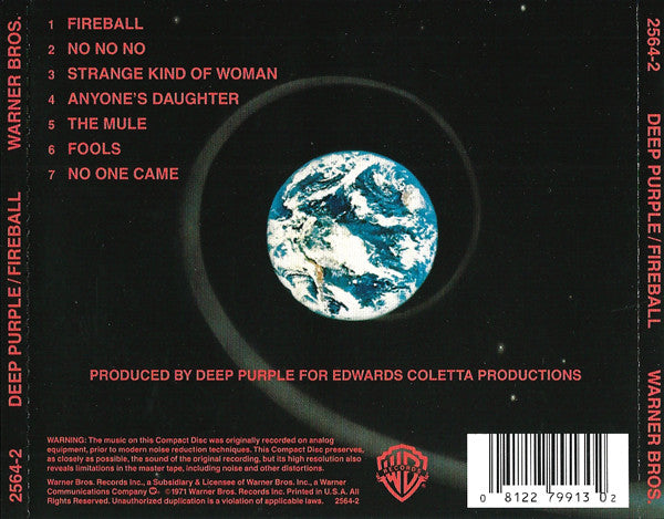 Fireball - Deep Purple (2008) (Used)