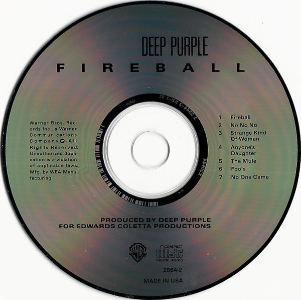 Fireball - Deep Purple (2008) (Used)