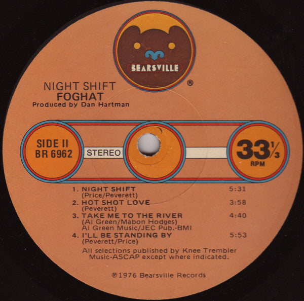 Night Shift - Foghat (1976) (Used)