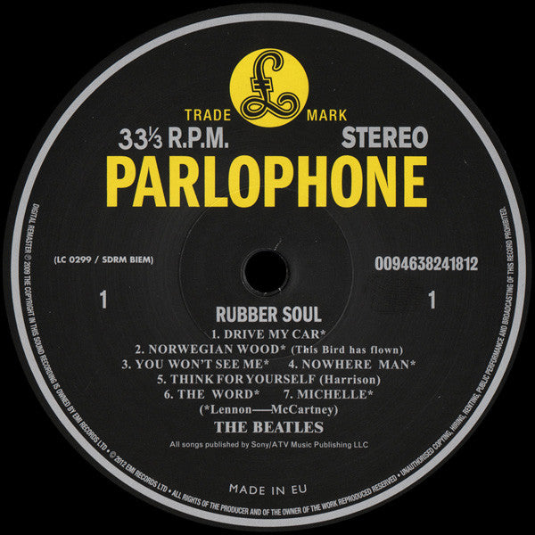 Rubber Soul - The Beatles (2012) (New)