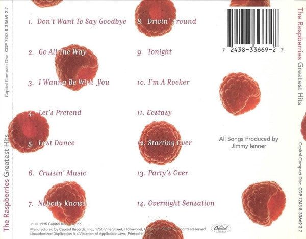 Greatest Hits - The Raspberries (1995) (Used)