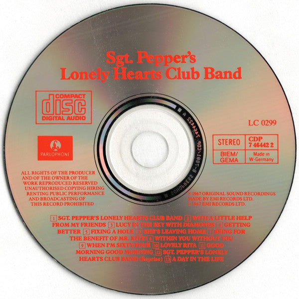 Sgt. Pepper's Lonely Hearts Club Band - The Beatles (1987) (Used)