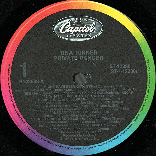 Private Dancer - Tina Turner (1984) (Used)