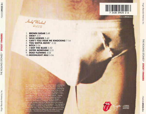 Sticky Fingers - The Rolling Stones (1994) (Used)