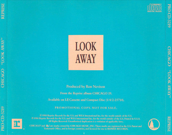 Look Away - Chicago (1988) (Used)