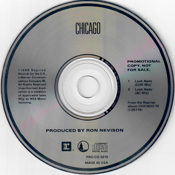 Look Away - Chicago (1988) (Used)