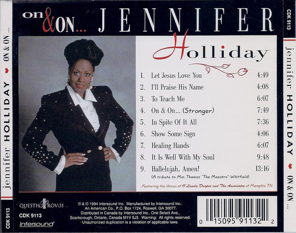On & On... - Jennifer Holiday (1994) (New)