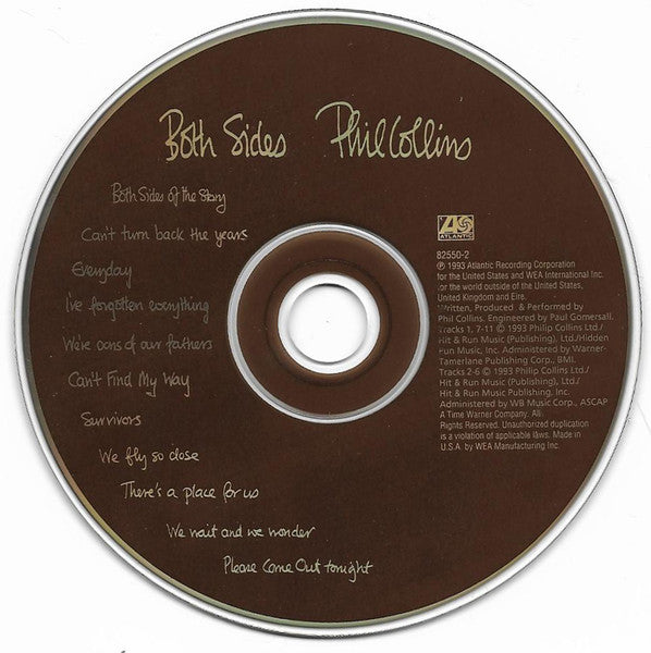 Both Sides - Phil Collins (1993) (Used)