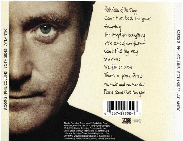 Both Sides - Phil Collins (1993) (Used)