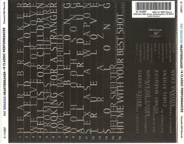 Heartbreaker - Pat Benatar (1996) (Used)