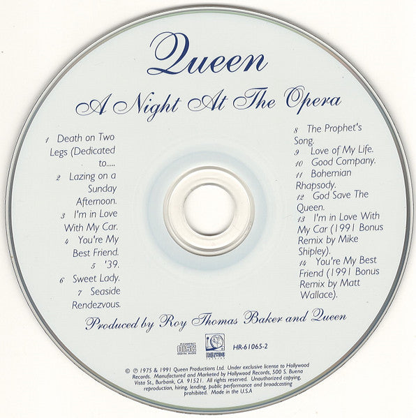 A Night At The Opera - Queen (-) (Used)