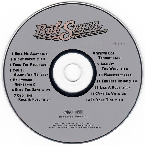 Greatest Hits - Bob Seger & The Silver Bullet Band (-) (Used)