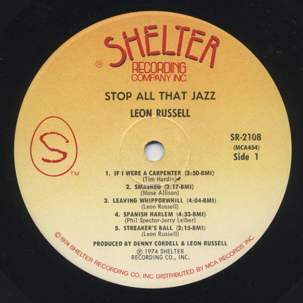 Stop All That Jazz - Leon Russel (1974) (Used)