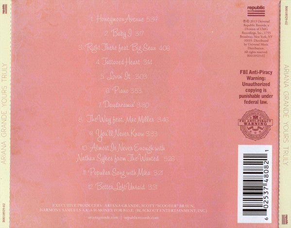 Yours Truly - Ariana Grande (2013) (Used)