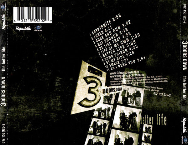 The Better Life - 3 Doors Down (2000) (Used)