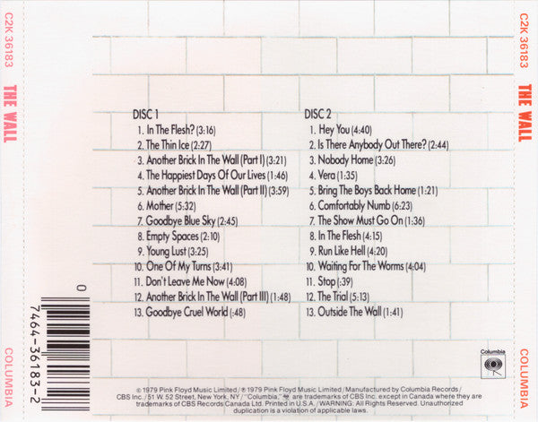 The Wall - Pink Floyd (-) (Used)