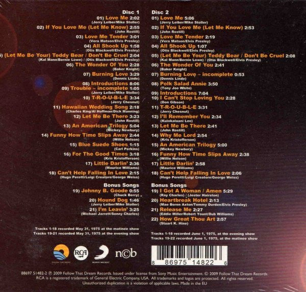 Dixieland Delight - Elvis Presley (2009) (New)