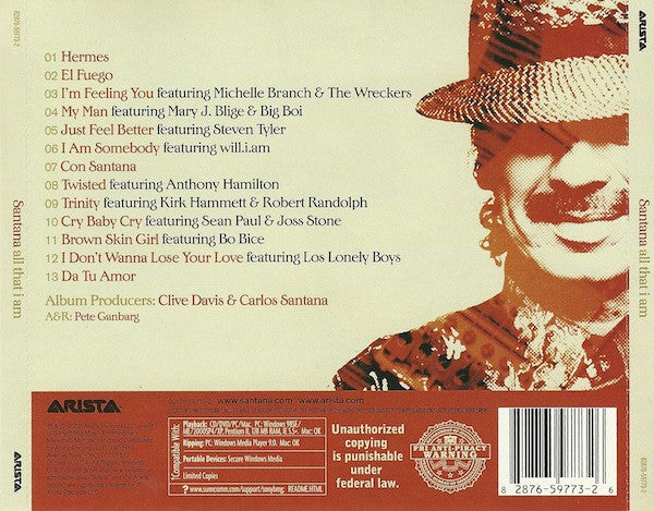 All That I Am - Santana (2005) (Used)