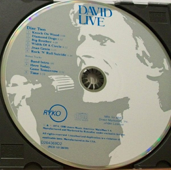 David Live - David Bowie (1990) (Used)