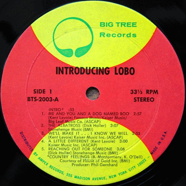 Introducing Lobo - Lobo (1971) (G+)