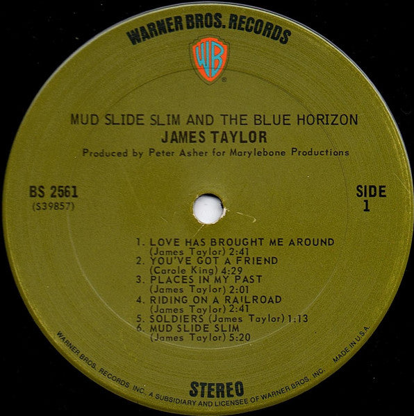 Mud Slide Slim And The Blue Horizon - James Taylor (1971) (Used)
