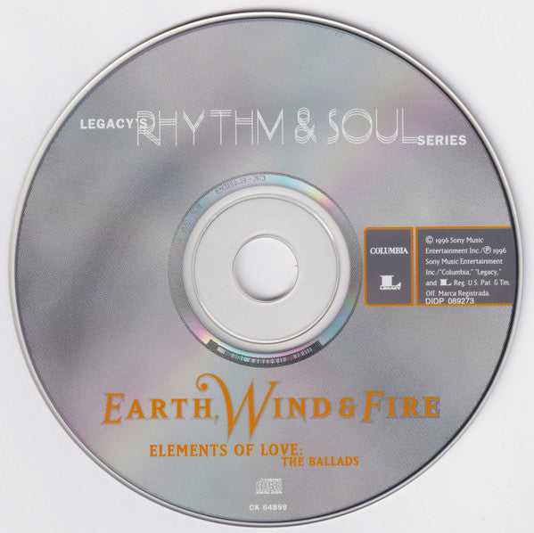 Elements Of Love - The Ballads - Earth, Wind & Fire (1996) (Used)