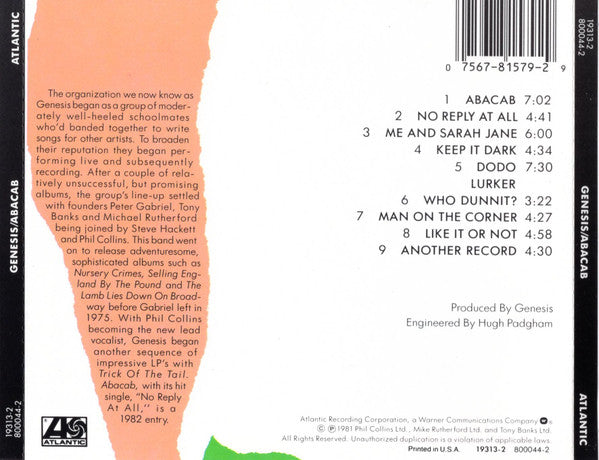 Abacab - Genesis (-) (Used)