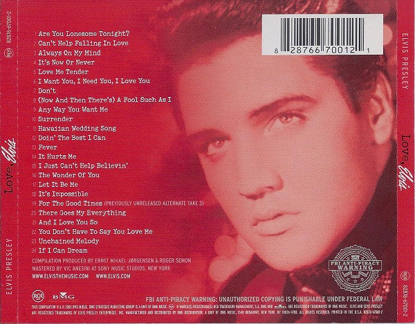 Love, Elvis - Elvis Presley (2005) (New)