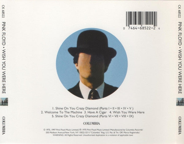 Wish You Were Here - Pink Floyd (1997) (Used)
