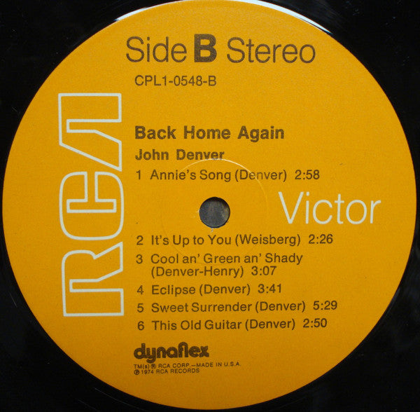 Back Home Again - John Denver (1974) (Used)