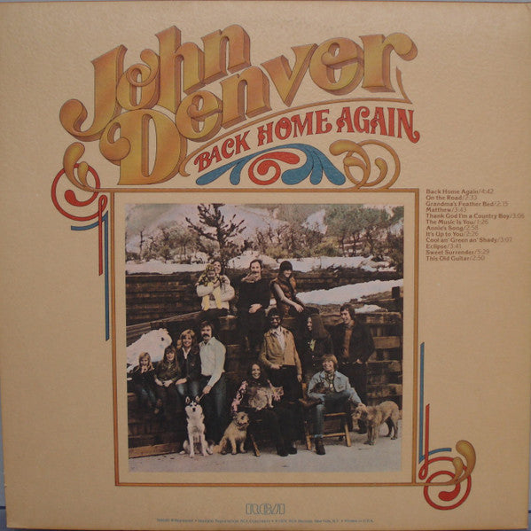 Back Home Again - John Denver (1974) (Used)