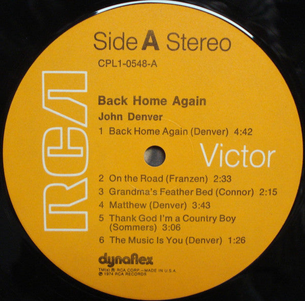 Back Home Again - John Denver (1974) (Used)