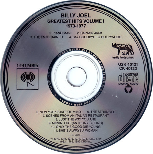 Greatest Hits Volume I & Volume II - Billy Joel (-) (Used)