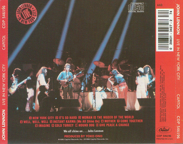 Live In New York City - John Lennon (-) (Used)