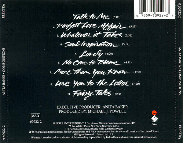Compositions - Anita Baker (1990) (Used)