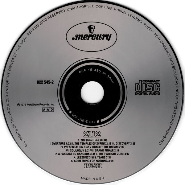 2112 - Rush (1987) (Used)