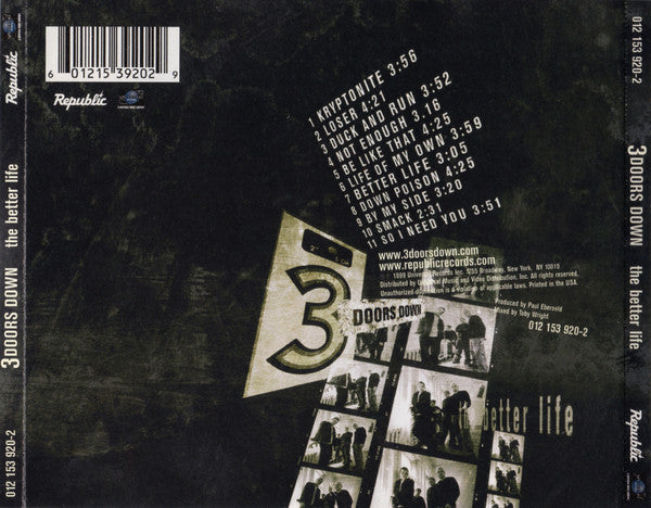 The Better Life - 3 Doors Down (2000) (Used)