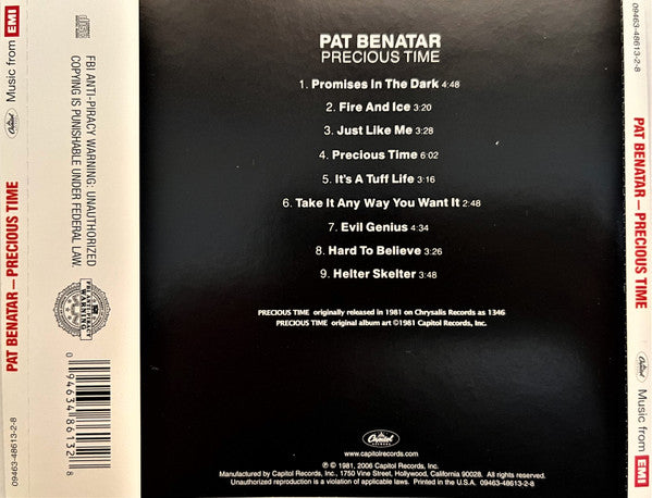 Precious Time - Pat Benatar (-) (Used) Ph