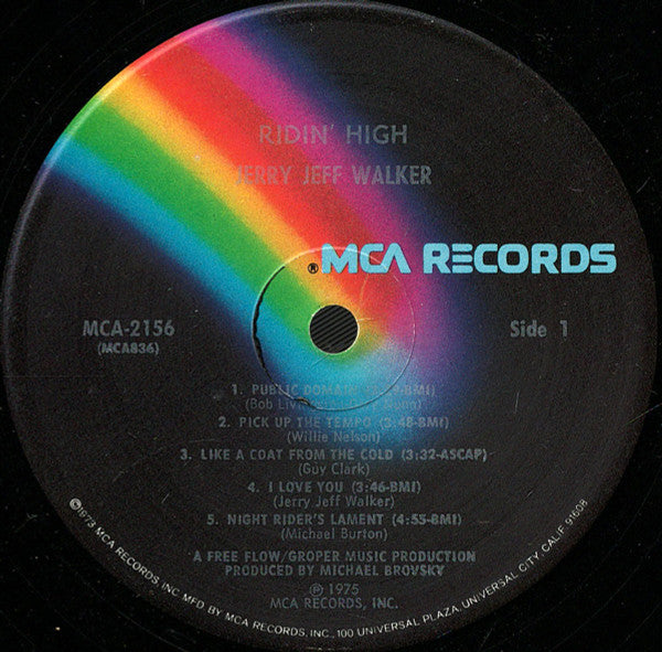 Ridin' High - Jerry Jeff Walker (1975) (Used)