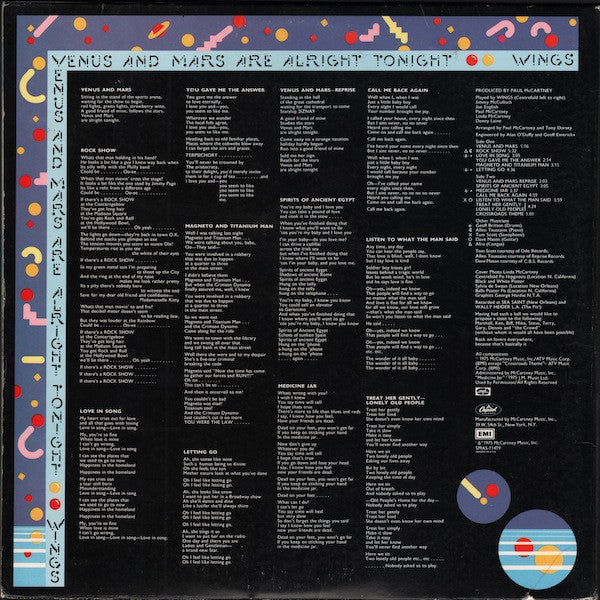 Venus And Mars - Wings (1975) (Used)