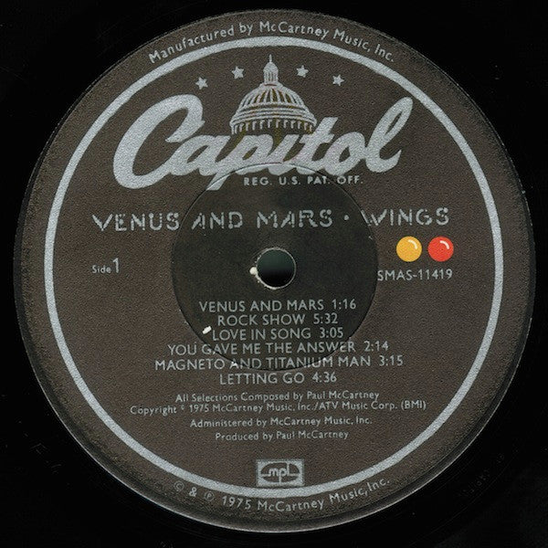 Venus And Mars - Wings (1975) (Used)