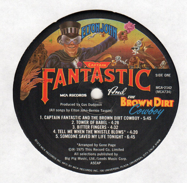 Captain Fantastic And The Brown Dirt Cowboy - Elton John (1975) (Used)