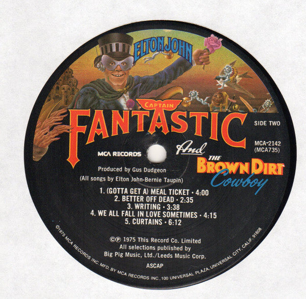 Captain Fantastic And The Brown Dirt Cowboy - Elton John (1975) (Used)