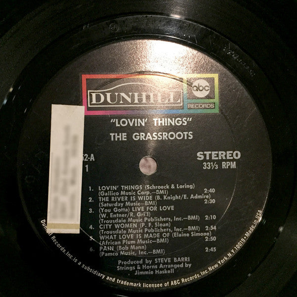 Lovin' Things - The Grass Roots (1969) (Used)