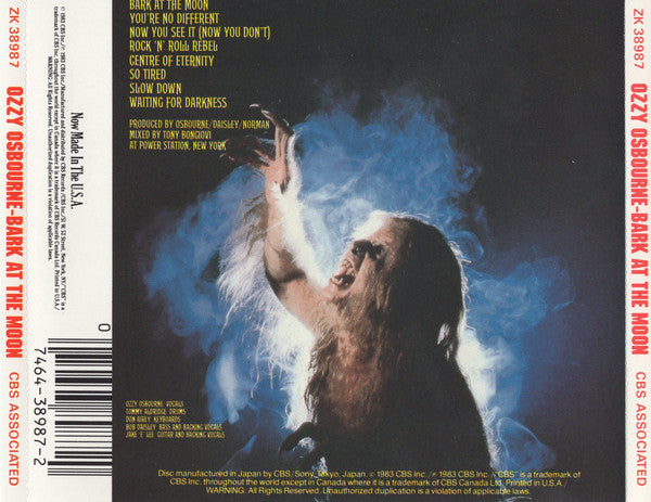 Bark At The Moon - Ozzy Osbourne (1985) (Used)