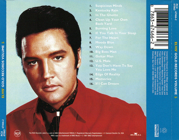 Elvis' Gold Records Volume 5 - Elvis Presley (1997) (Used)