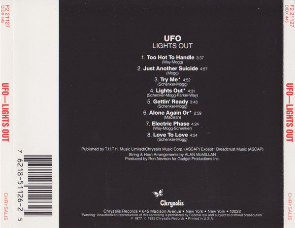 Lights Out - UFO (-) (Used)