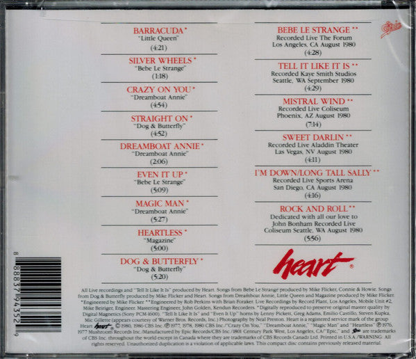 Greatest Hits - Heart (-) (Used) Ph