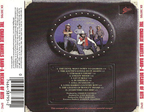 A Decade Of Hits - The Charlie Daniels Band (-) (Used)